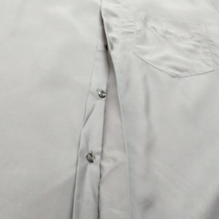 Chemise Ingram Made in Italy L Gris 100% Viscose Neuve Sans Étiquette