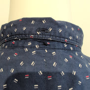 Chemise HD Lee bleu micro motifs manches longues XL