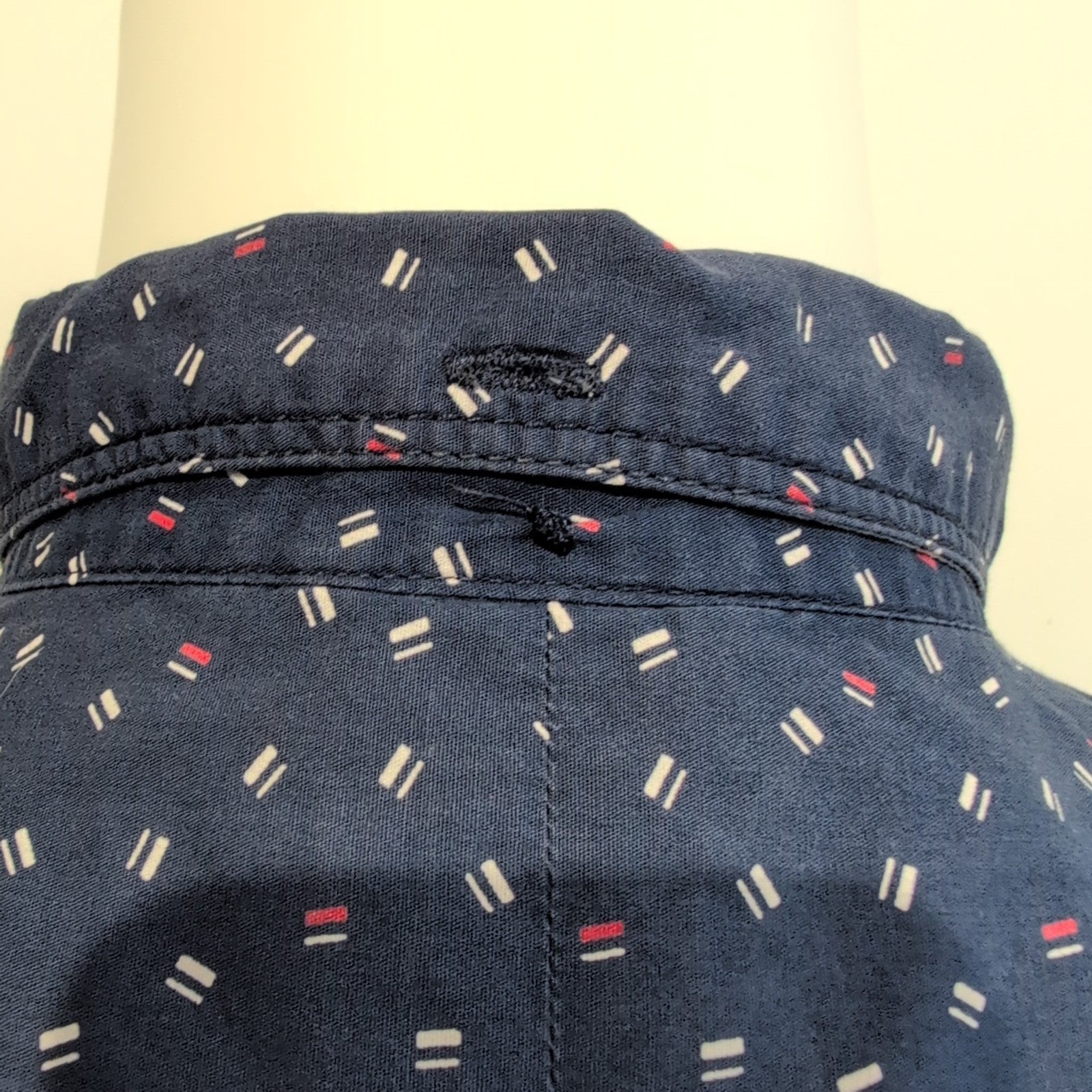Chemise HD Lee bleu micro motifs manches longues XL