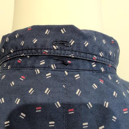Chemise HD Lee bleu micro motifs manches longues XL