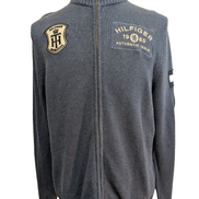 Gilet zippé Tommy Hilfiger vintage bleu homme taille M