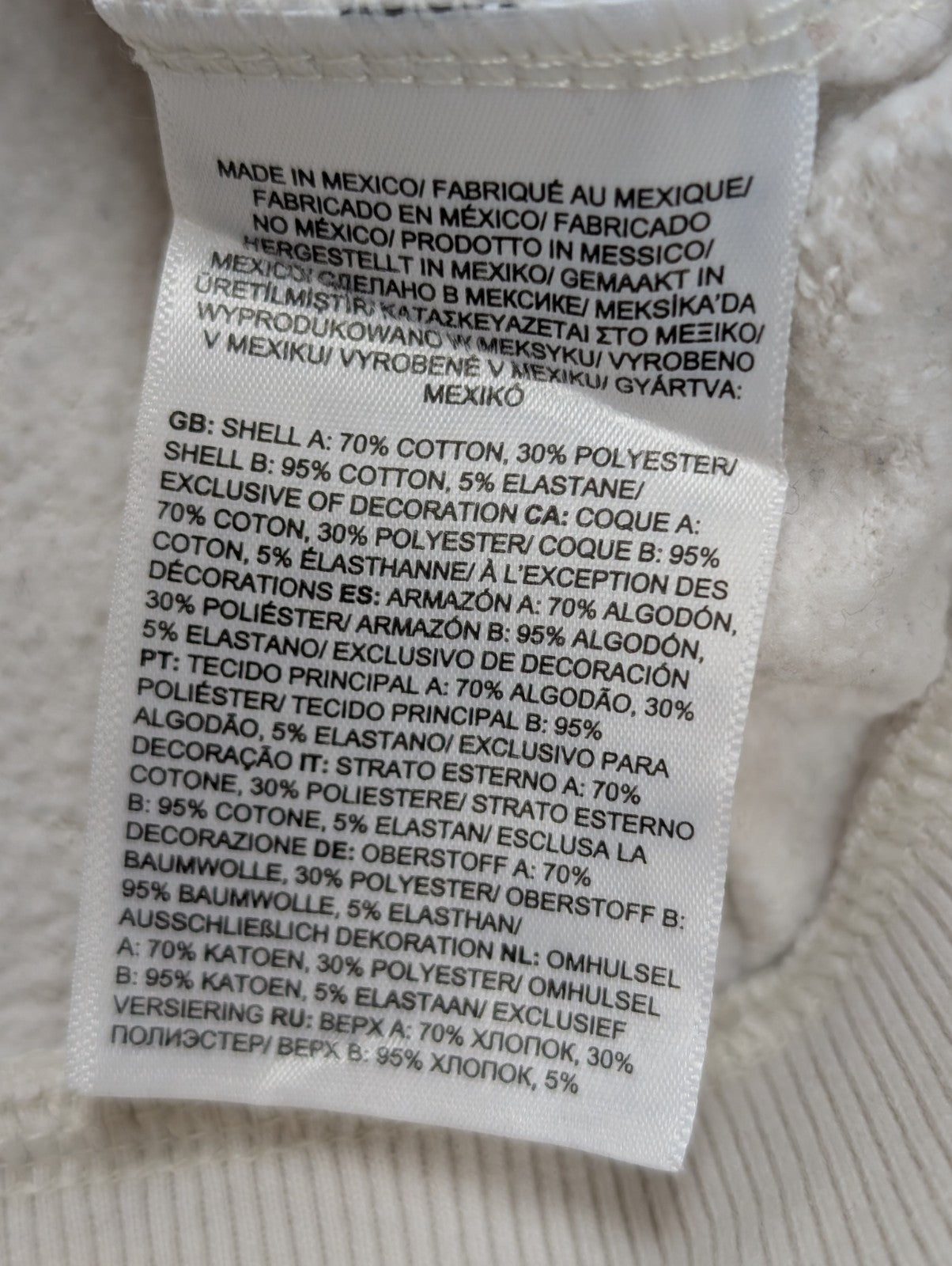 The North Face Sweat à Capuche Blanc - Grand Logo Carré au Dos - Taille XL Femme