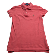 Polo manches courtes Polo Ralph Lauren femme S rose corail Skinny Fit coton