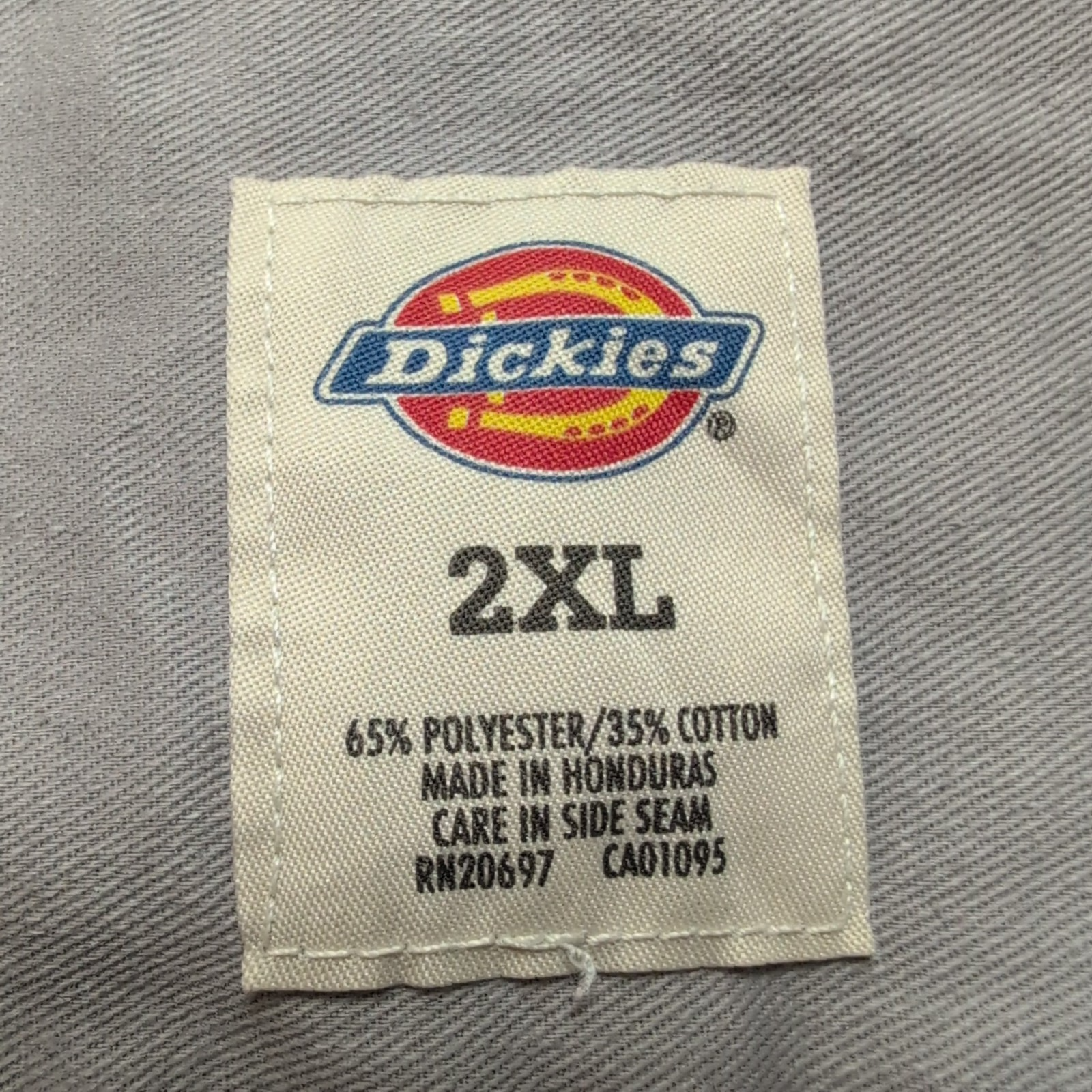 Chemise Dickies 2XL Crème Manches courtes 2 Poches Workwear Poche Stylo