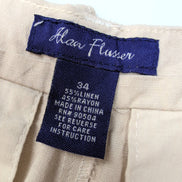 Short chino Alan Flusser crème lin/viscose W34