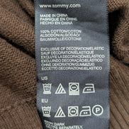 Pull Tommy Hilfiger Col V Marron Chocolat - Taille XXL (Étiquette XLTG)