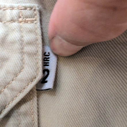 Chemise Carhartt FR 2XL Ignifugée Beige Broderie Entreprise Workwear