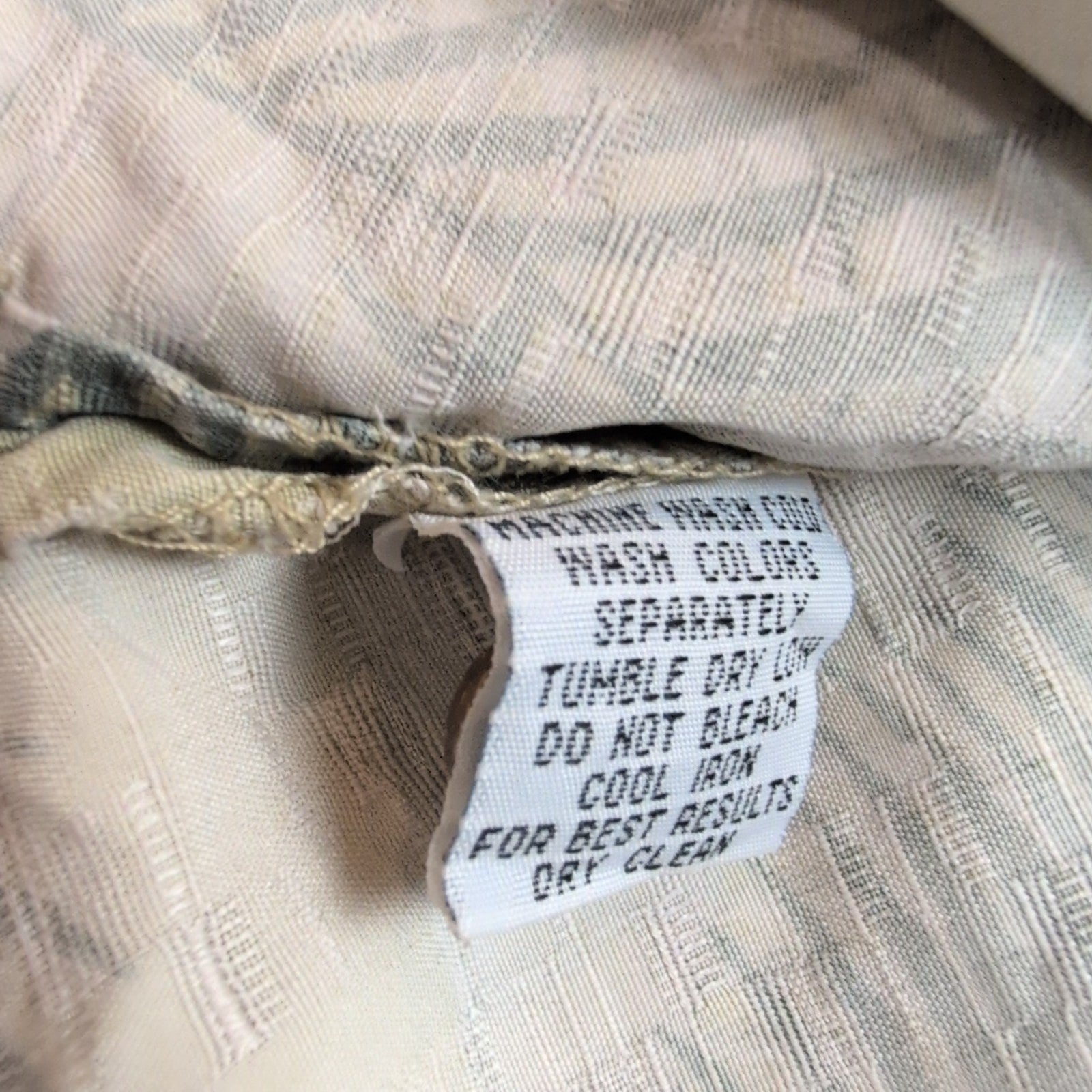 Chemise Hawaïenne Tommy Bahama Soie Kaki Palmier L