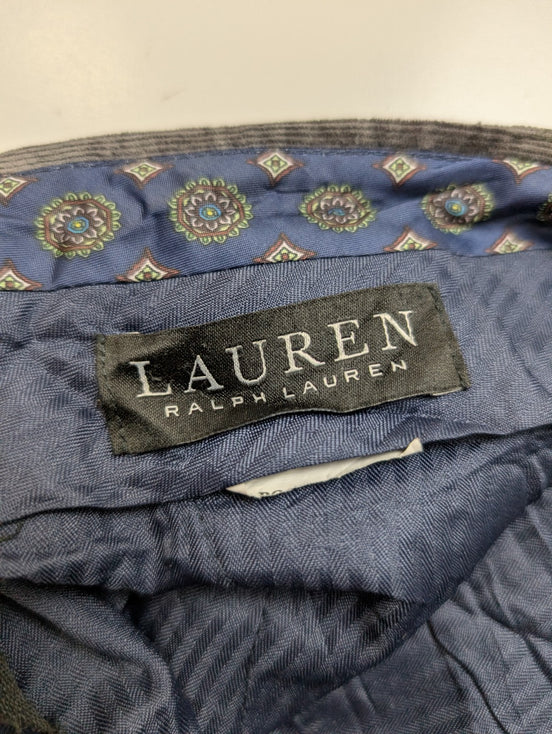 Pantalon Velours Fin Lauren Ralph Lauren W34 L30 Gris Foncé Excellent État 👖