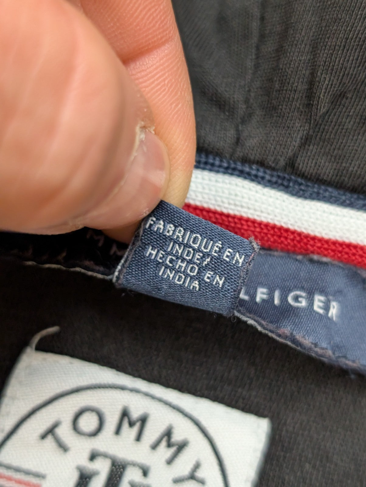 Veste à Capuche Zippée Tommy Hilfiger Homme Noir S | Passes-Pouces