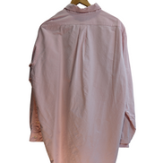 Chemise Ralph Lauren rose uni logo marron taille L #2507