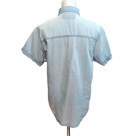 Chemise Harley Davidson Femme L Jean Bleu MC 2 Poches Coton manches courtes
