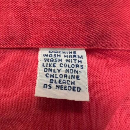 Chemise Ralph Lauren Blaire L Rouge Shirt Button Down Coton Logo Bleu Marine