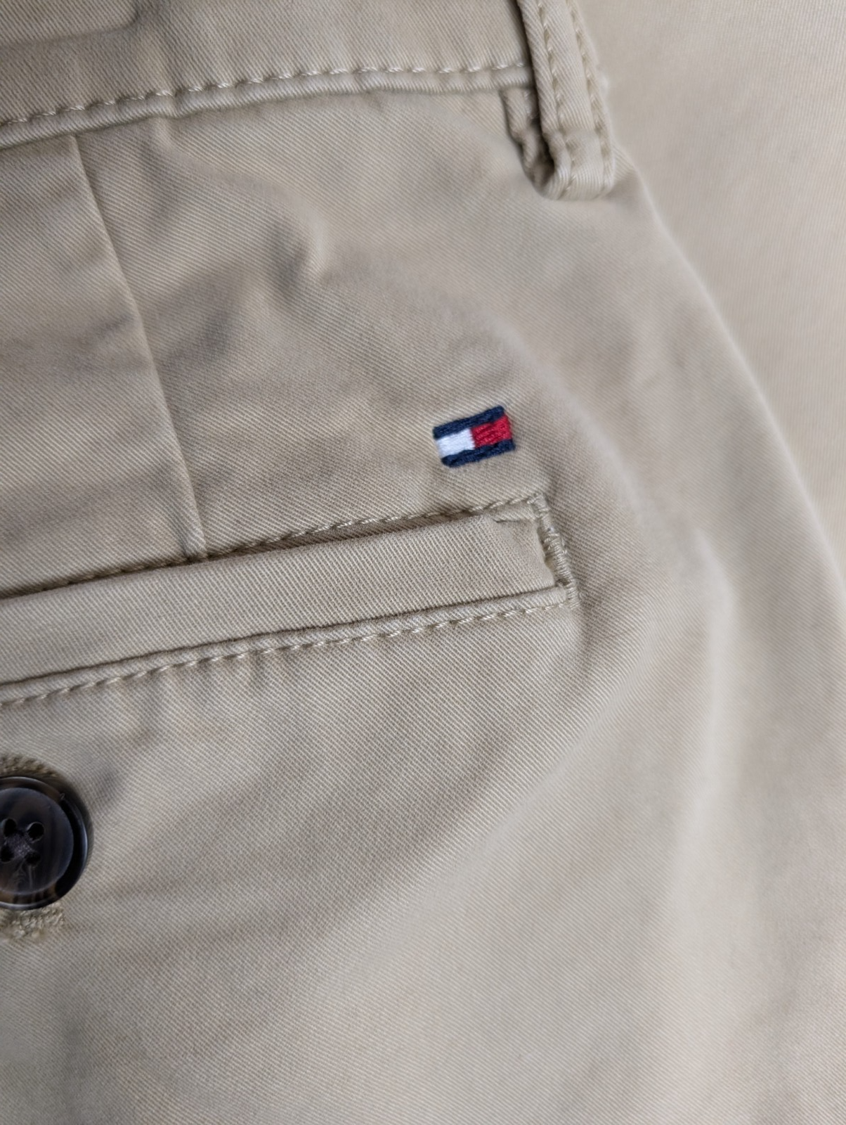 Pantalon chino Tommy Hilfiger stretch crème taille W33xL30 #28ct