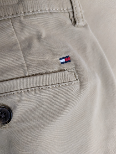 Pantalon chino Tommy Hilfiger stretch crème taille W33xL30 #28ct