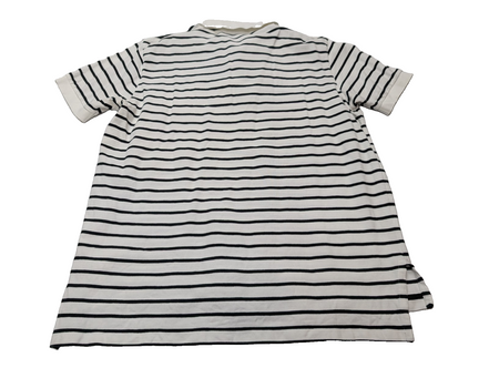 Polo manches courtes Polo Ralph Lauren rayures noir blanc coton XL