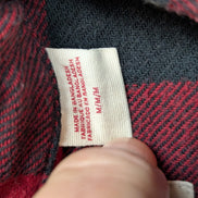 Chemise LEVI'S Standard Flanelle Épaisse Grands Carreaux Rouge & Noir Taille M
