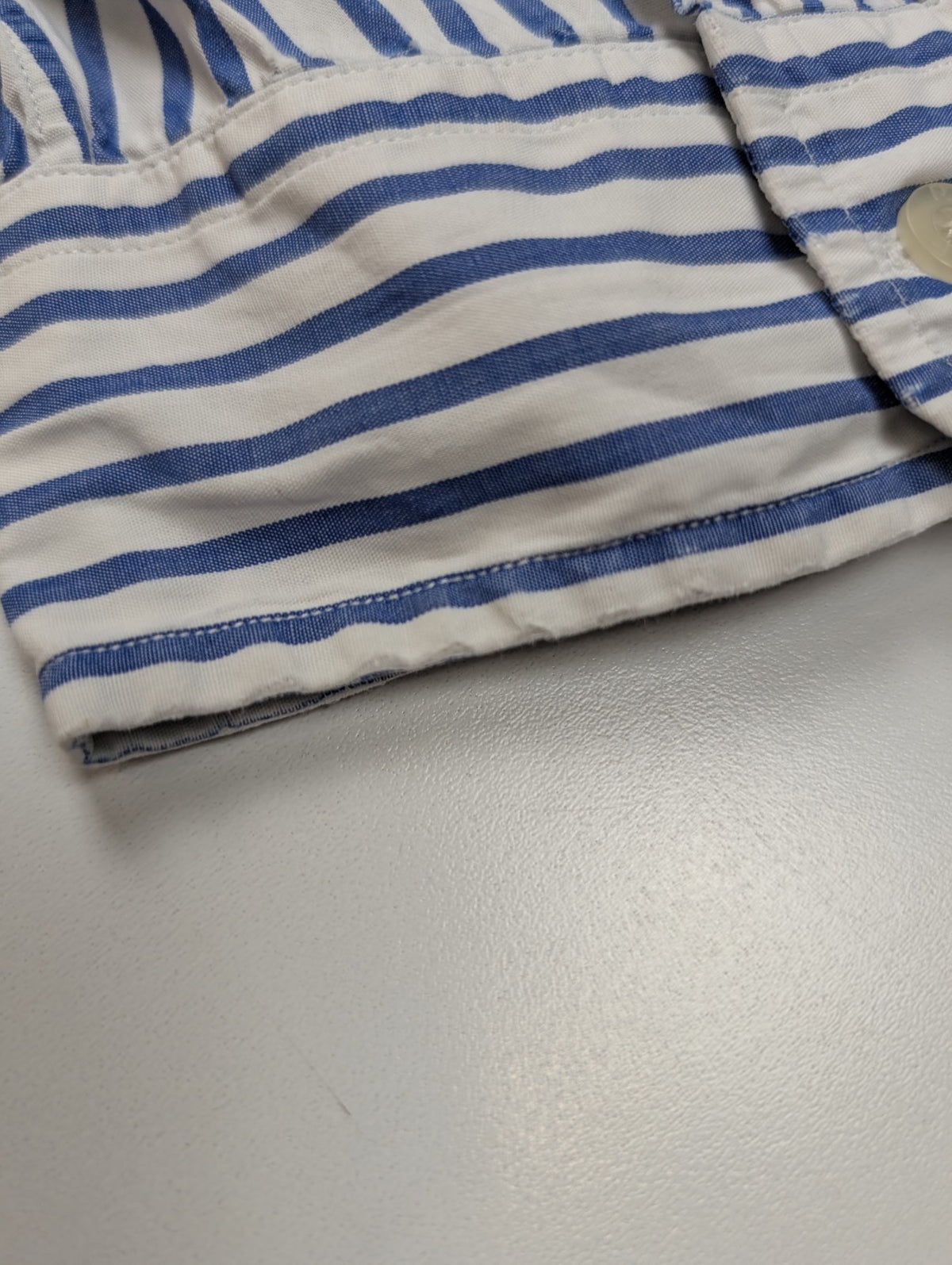 Chemise Ralph Lauren Golf Tilden XXL 3XL Rayures Bleues Shirt Button Down