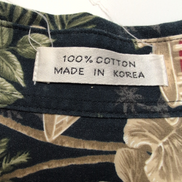 Chemise hawaïenne Pierre Cardin taille L bleu nuit cocktail 100% coton