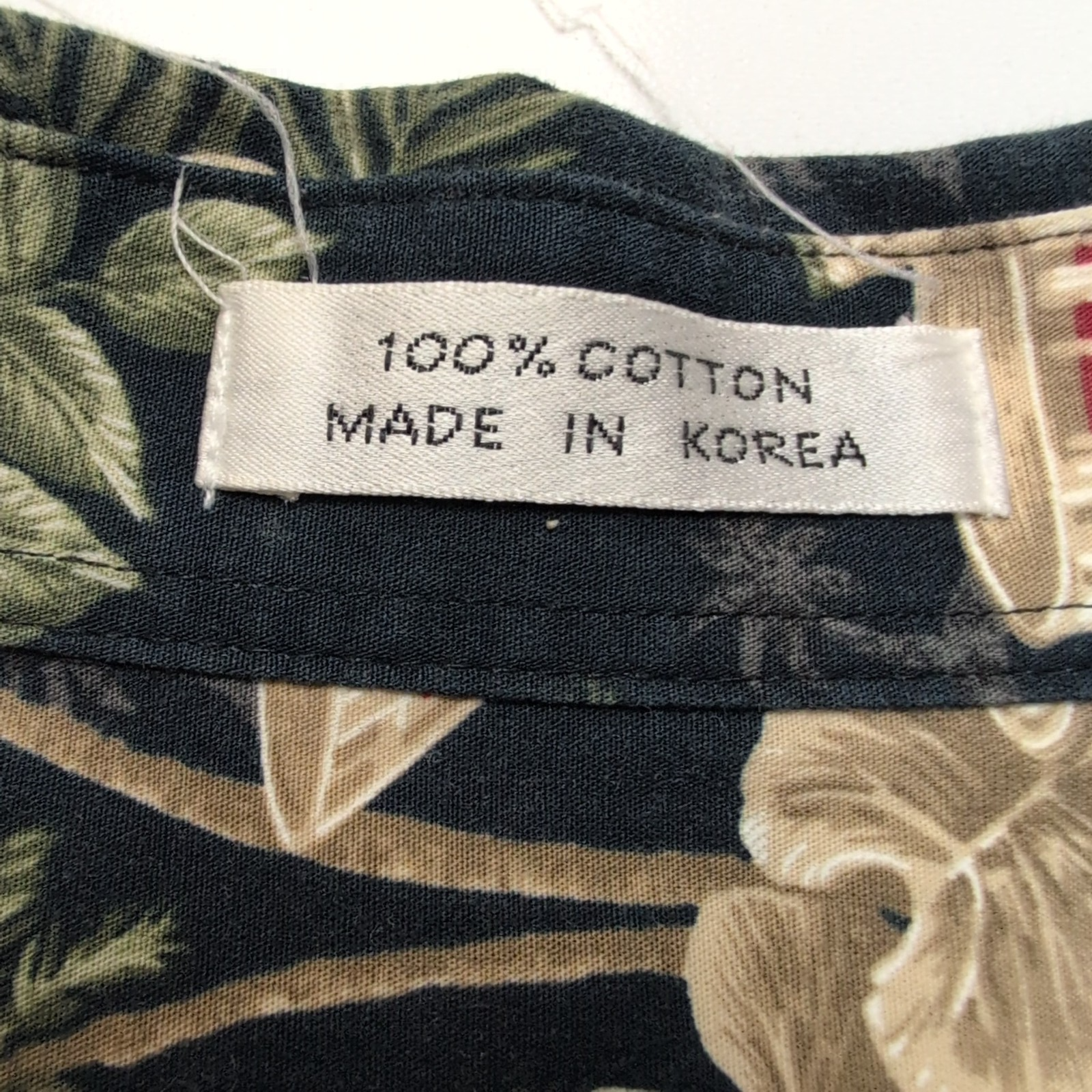 Chemise hawaïenne Pierre Cardin taille L bleu nuit cocktail 100% coton