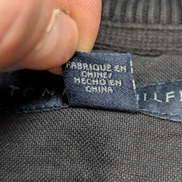 Pull Tommy Hilfiger Homme Col Zippé Noir Profond - Taille M