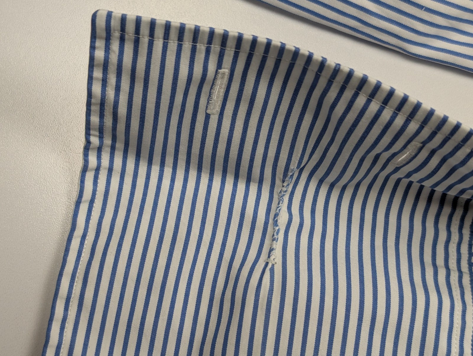 Chemise Polo Ralph Lauren Shirt L XL Regent Custom Fit Rayée Poignets Mousquetai