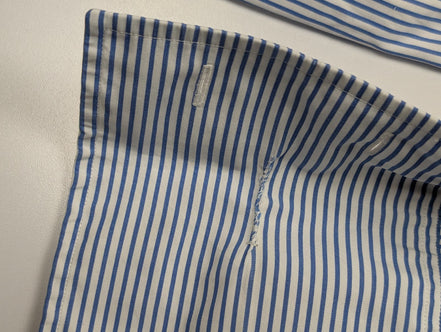 Chemise Polo Ralph Lauren Shirt L XL Regent Custom Fit Rayée Poignets Mousquetai