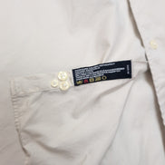 Chemise Nautica XL XXL Crème 100's Coton Hong Kong Poche Unie manches longues