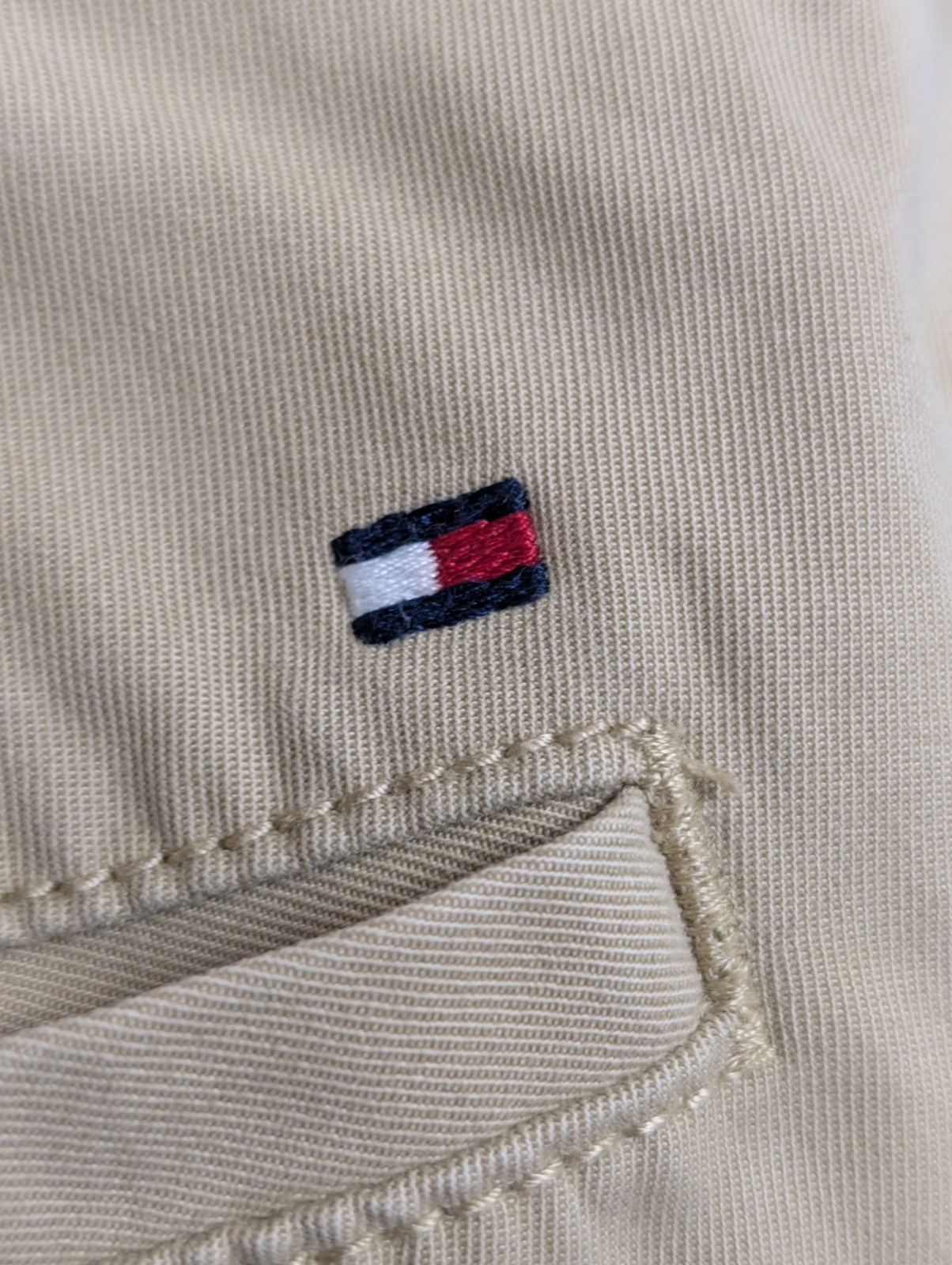 Pantalon Chino TOMMY HILFIGER Beige 🌿 Taille W36 L32 🌿 Coupe Taylored Fit Chic