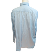 Chemise Nautica Bleu Clair Two Ply 80s Manches Longues Taille XXL 3XL