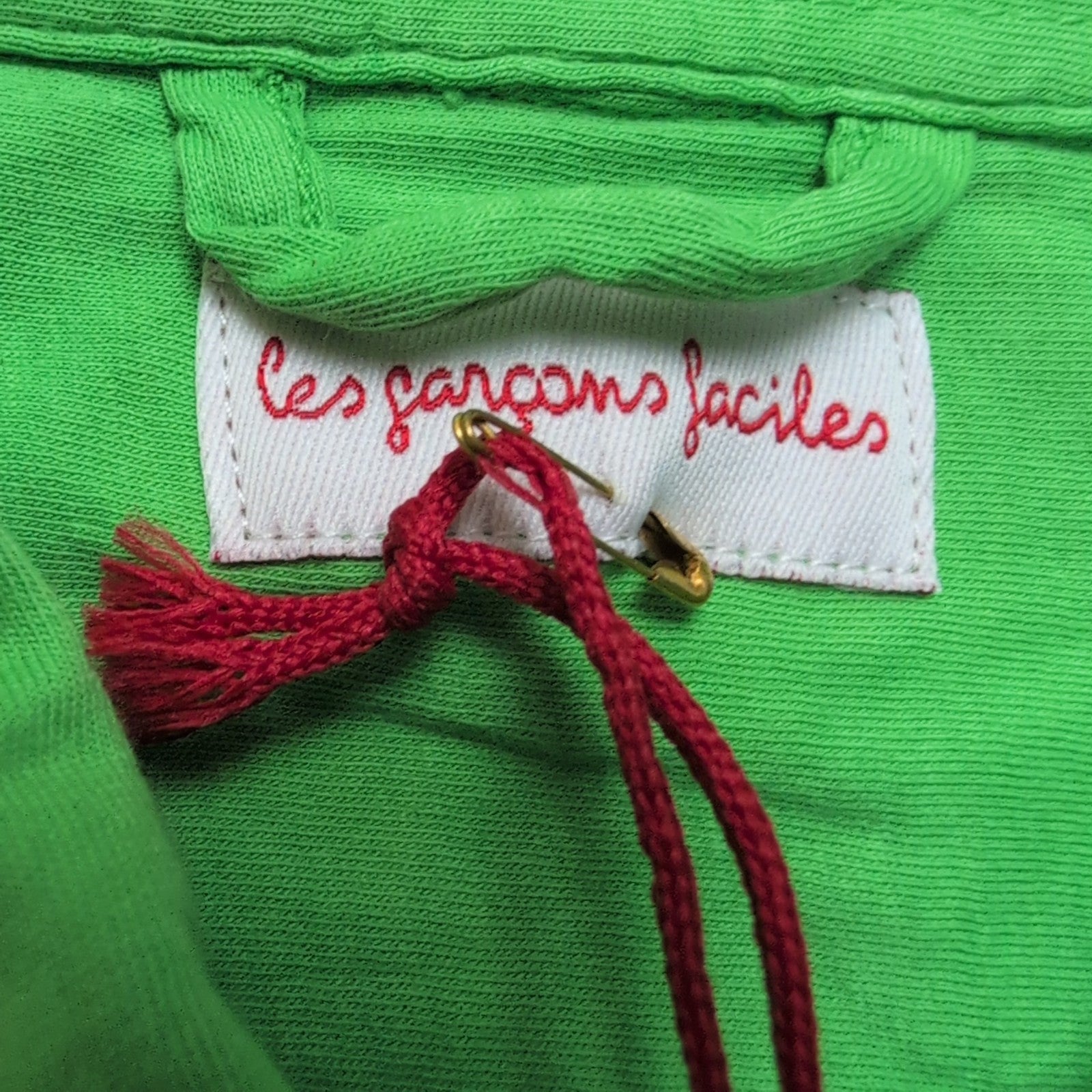 Chemise Les Garçons Faciles XL Jersey Coton Vert Neuve Avec Étiquette