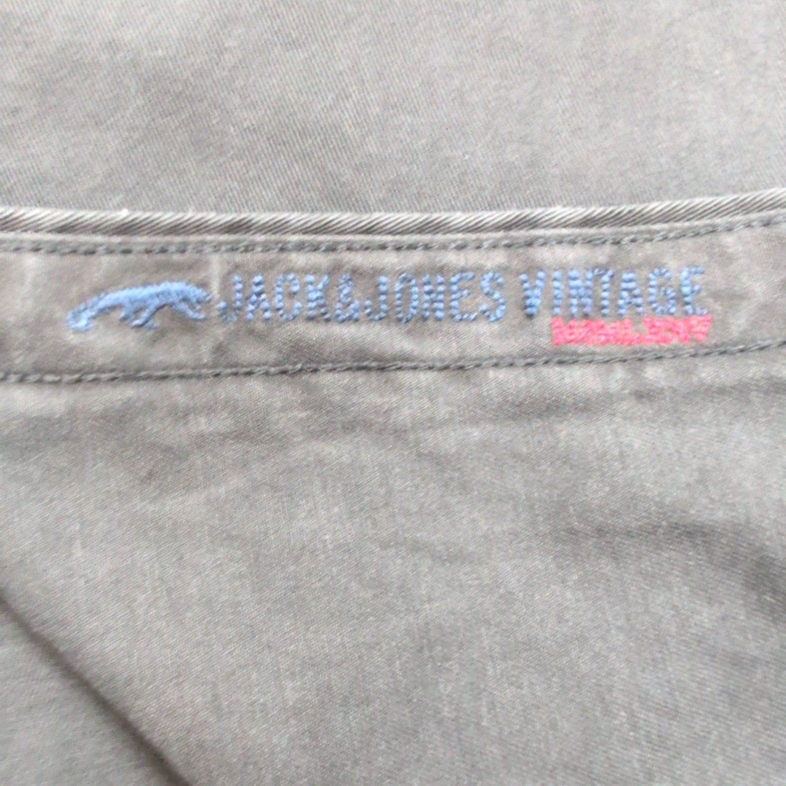 Chemise Jack & Jones Vintage Western Noir Style Vintage Jean Fin Taille S