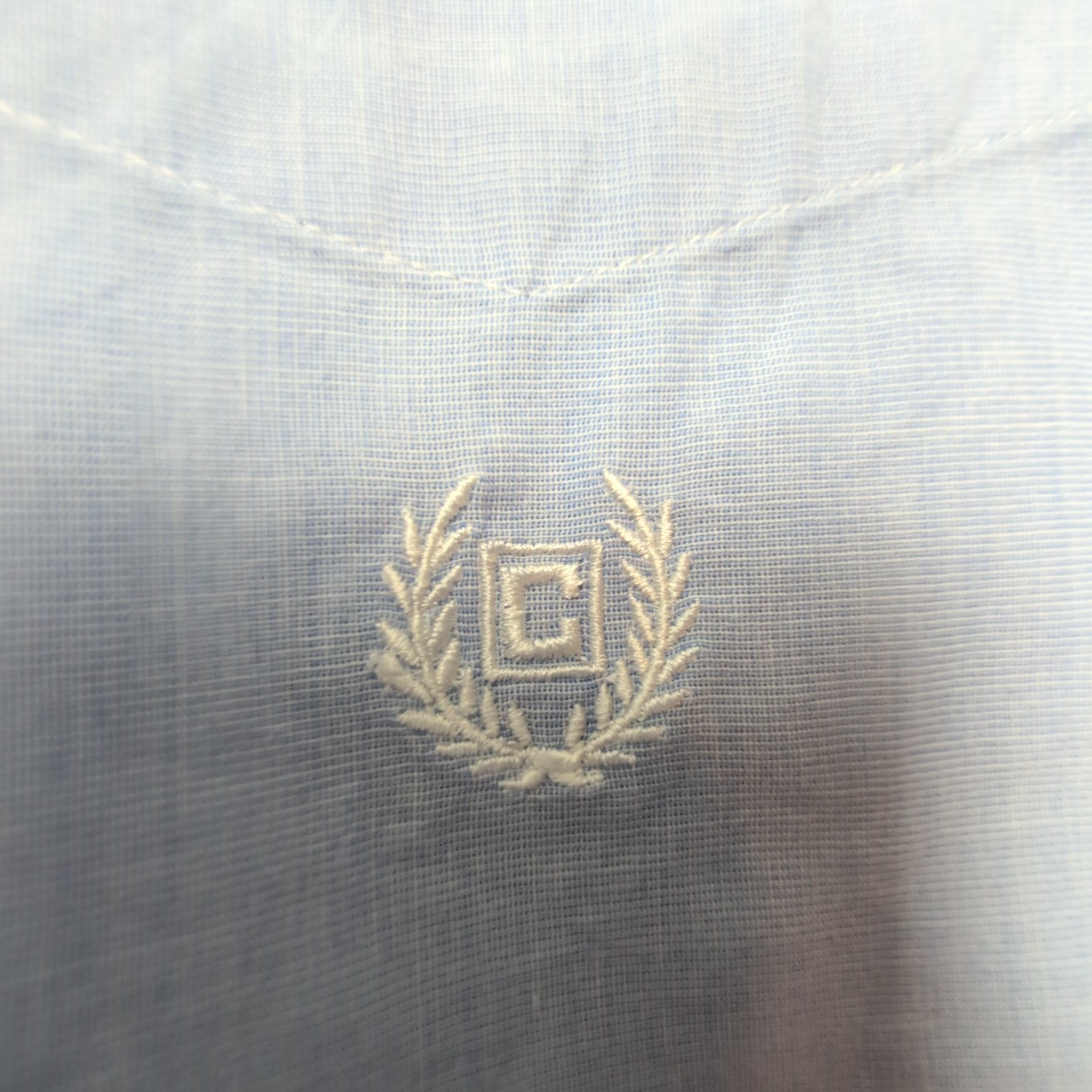 Chemise CHAPS bleue uni taille L #71e