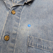 Chemise Dickies XL Jean Bleu 100% Coton Made in Nicaragua manches longues