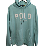 Sweat à capuche Polo Ralph Lauren L vert menthe pastel hoodie logo POLO