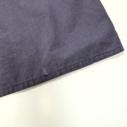 Chemise YVES SAINT LAURENT XL Bleu Marine Unie Logo Brodé Manches Courtes
