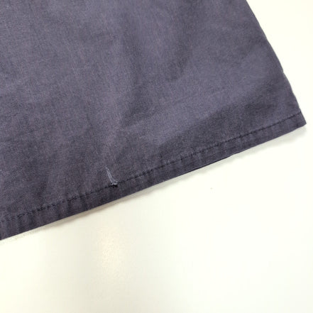 Chemise YVES SAINT LAURENT XL Bleu Marine Unie Logo Brodé Manches Courtes