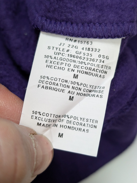 Sweat Champion Grand Logo Sérigraphié Violet Taille M
