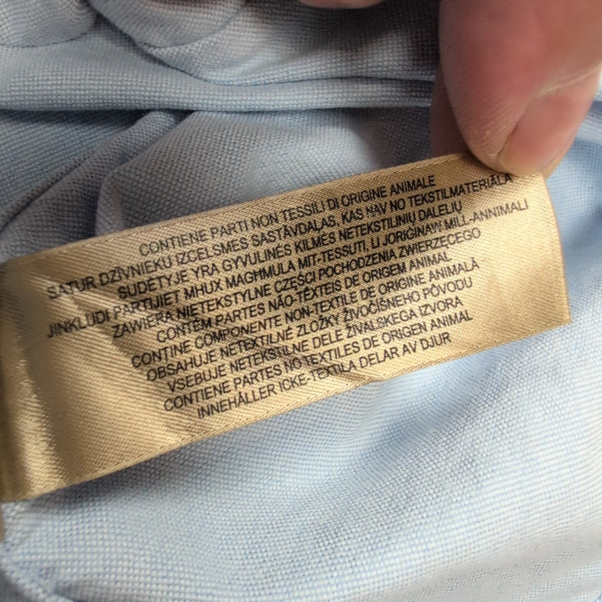 Chemise BURBERRY vintage L bleu Oxford logo écusson brodé coton