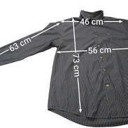 Chemise Dockers bleu à rayures taille L #168msch