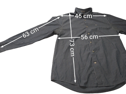 Chemise Dockers bleu à rayures taille L #168msch