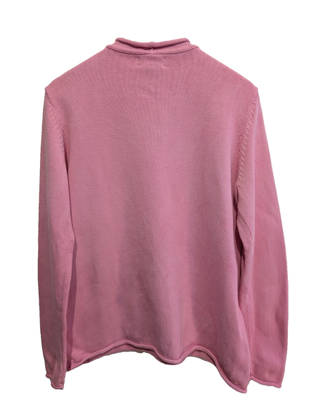 Pull femme LAUREN Ralph Lauren Jeans Co rose col roulotté coton taille M