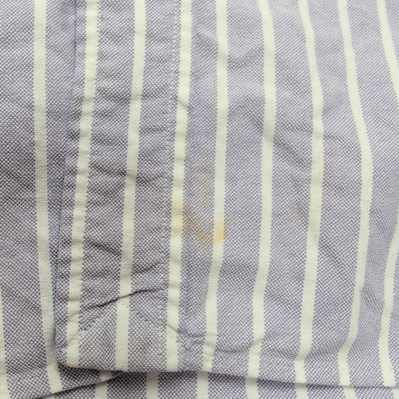 Chemise Ralph Lauren L violet rayures blanc Oxford logo marron coton