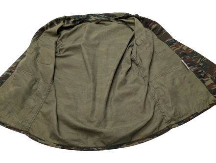 Veste militaire Vert Kaki Armée Grecque Camouflage Tiger Stripe Taille M