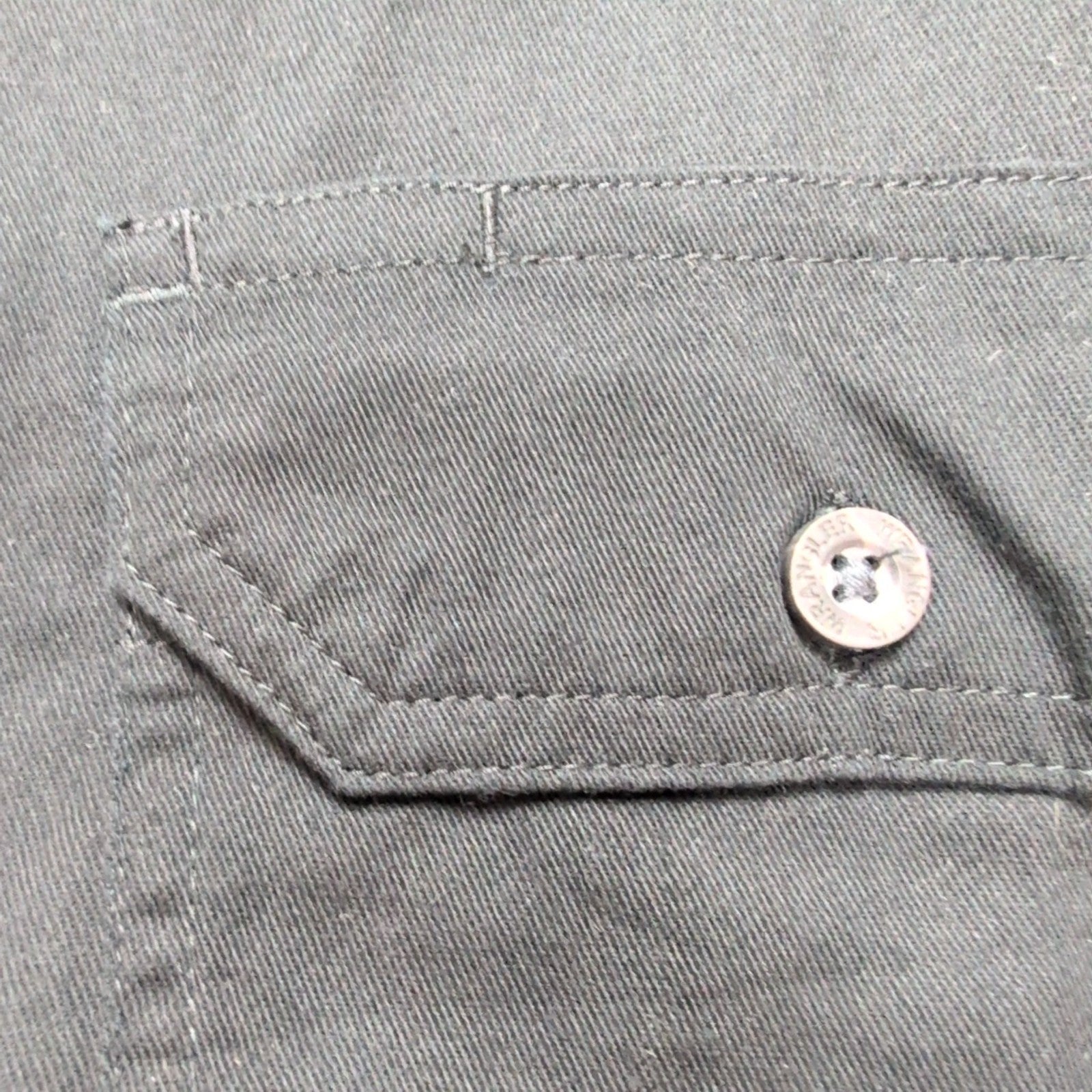 Chemise Wrangler Manches Courtes Noire à Poches Stretch Taille 3XLTG