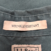 Chemise L.L. BEAN Homme XL Tall Vert Foncé Manches Courtes Poche Wrinkle
