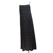 Robe d'été H&M Longue Noire Fleurie Viscose Bretelles Réglables M
