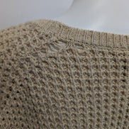 Pull Ralph Lauren (Lauren) Femme L Grosse Maille Style Cape Crème Vintage 🏷️