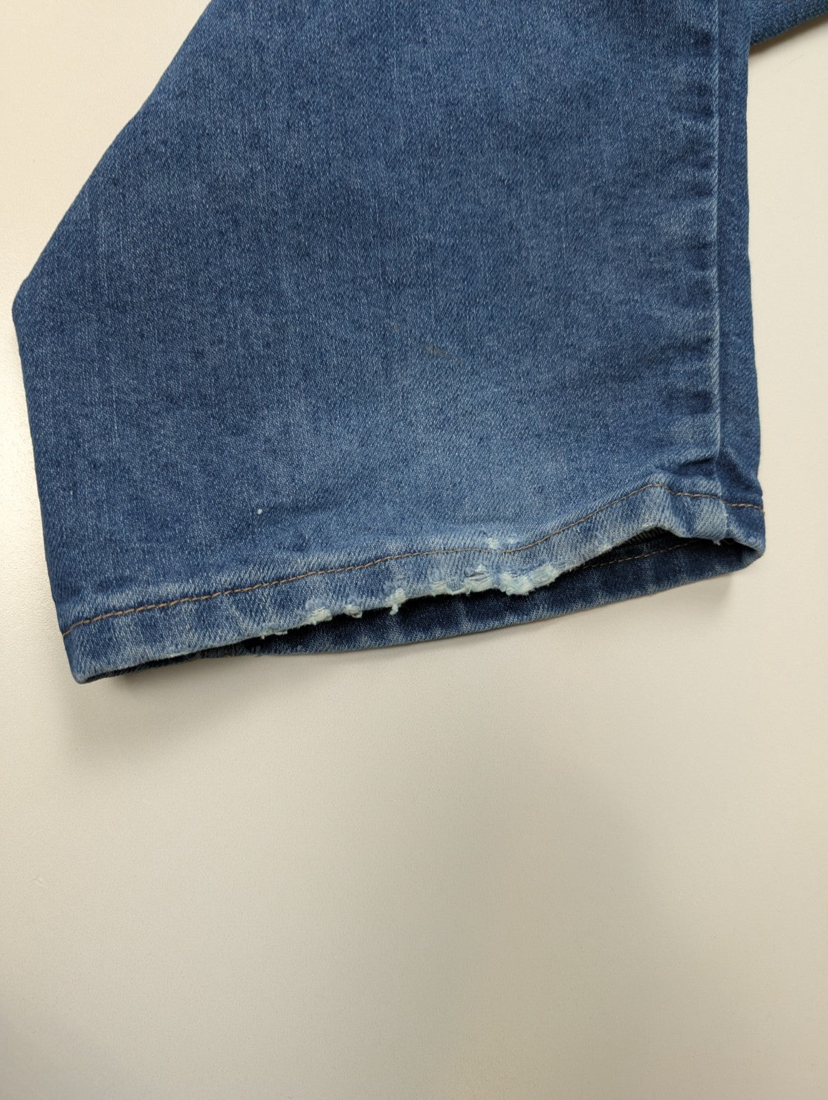 Jean Wrangler Homme Vintage Bleu W42 L29 Denim Pantalon Look Usé Distressed