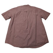 Chemise CHAPS rouge à carreaux manches courtes taille M #5e